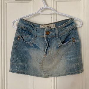 Mini skirt jeans